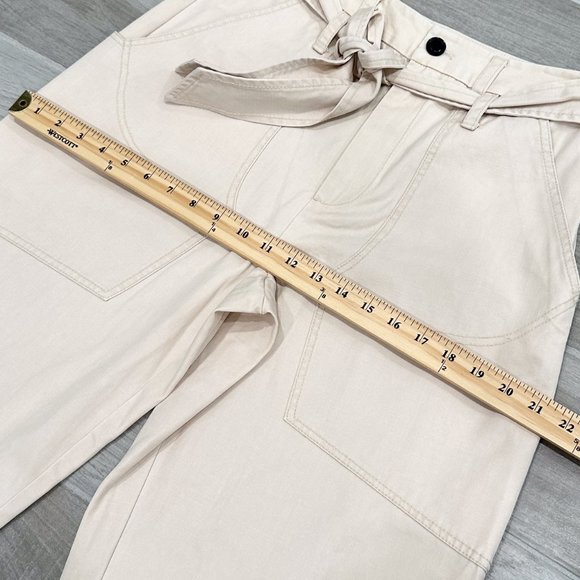 Marissa Webb Adler Canvas High-Rise Balloon Barrel Leg Ankle Pant in Chiffon - Picture 13 of 16